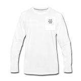 Customize Men's Premium Long Sleeve T-Shirt - white