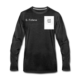 Customize Men's Premium Long Sleeve T-Shirt - charcoal gray