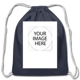 Customize Cotton Drawstring Bag - navy