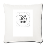 Customize Throw Pillow Cover 18” x 18” - natural white