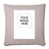 Customize Throw Pillow Cover 18” x 18” - light taupe