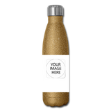 Customize Insulated Stainless Steel Water Bottle - gold glitter