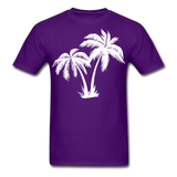 Palm Trees Unisex Classic T-Shirt - purple