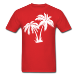 Palm Trees Unisex Classic T-Shirt - red