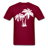 Palm Trees Unisex Classic T-Shirt - burgundy