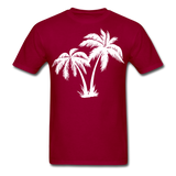 Palm Trees Unisex Classic T-Shirt - dark red