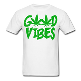 Good Vibes Cannabis Unisex Classic T-Shirt - white