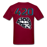 Good Vibes Cannabis Unisex Classic T-Shirt - burgundy