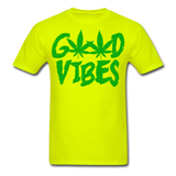 Good Vibes Cannabis Unisex Classic T-Shirt - safety green