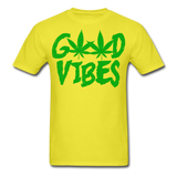 Good Vibes Cannabis Unisex Classic T-Shirt - yellow