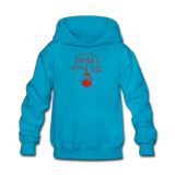 I'm on Santa's Good List Kids' Hoodie - turquoise