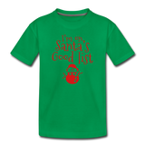 I'm on Santa's Good List Kids' Premium T-Shirt - kelly green