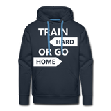 Train Hard Men’s Premium Hoodie - navy
