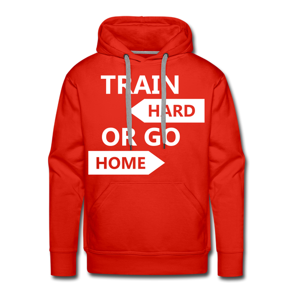 Train Hard Men’s Premium Hoodie - red