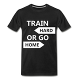 Train Hard Men's Premium T-Shirt - black