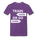 Train Hard Men's Premium T-Shirt - purple