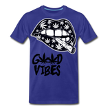 Weed Good Vibes Men's Premium T-Shirt - royal blue