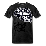 Weed Good Vibes Men's Premium T-Shirt - charcoal grey