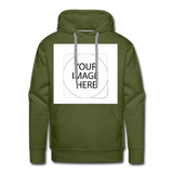 Custom Image Men’s Premium Hoodie - olive green