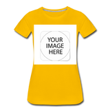 Custom Image Women’s Premium T-Shirt - sun yellow