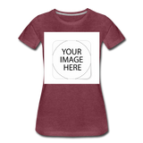 Custom Image Women’s Premium T-Shirt - heather burgundy