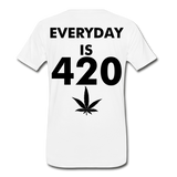 Good Vibes Cannabis 420 Men's Premium T-Shirt - white