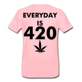 Good Vibes Cannabis 420 Men's Premium T-Shirt - pink