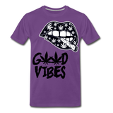 Good Vibes Cannabis 420 Men's Premium T-Shirt - purple