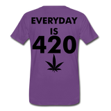Good Vibes Cannabis 420 Men's Premium T-Shirt - purple